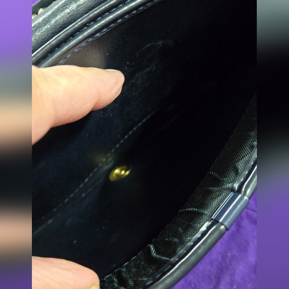 VINTAGE DIOR TROTTER OBLIQUE CANVAS NAVY SHOULDER/ CROSSBODY BAG - Picture 8 of 12